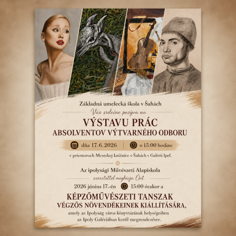 Výstava prác absolventov výtvarného odboru ZUŠ
